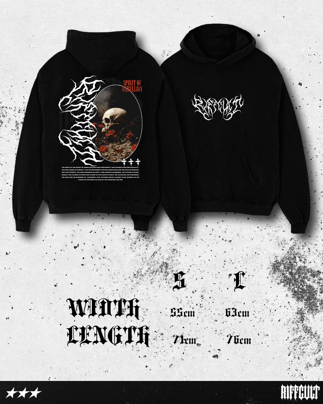REBELLION HOODIE SAMPLE