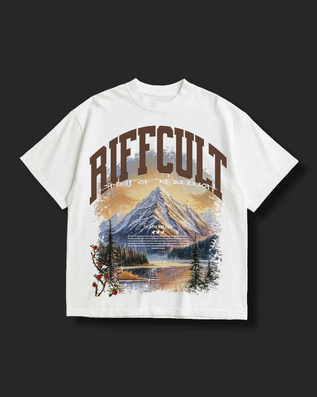 MOUNTAINS TEE - WHITE